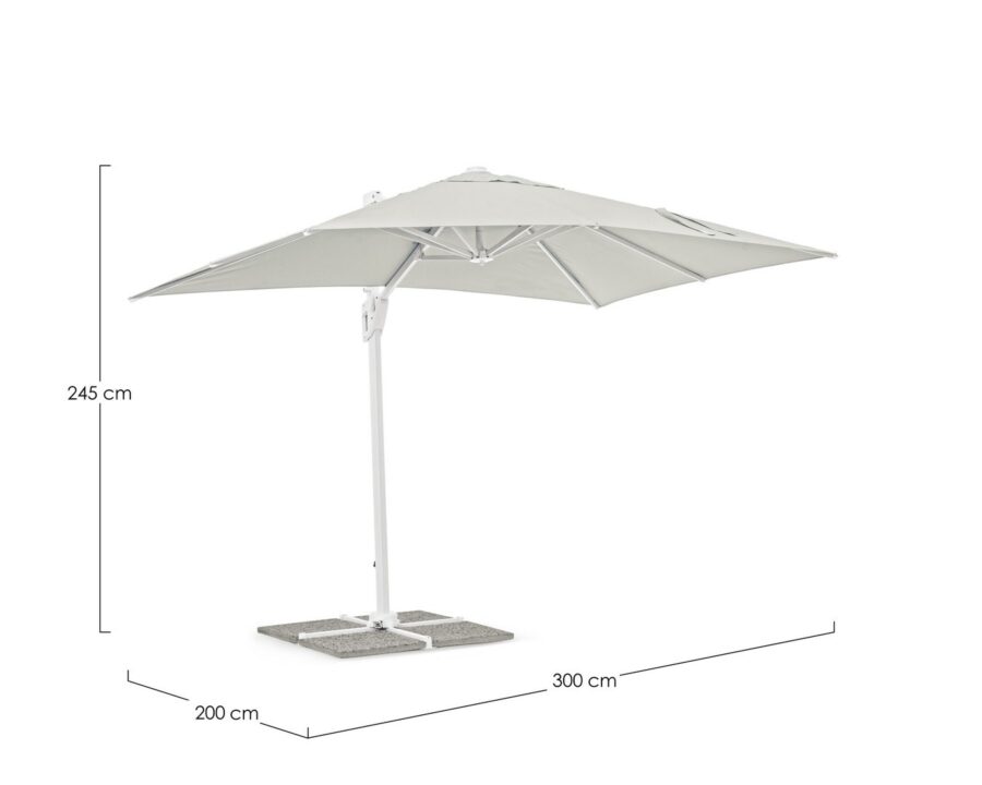 Ombrellone Eden 2x3 a braccio laterale - immagine 2